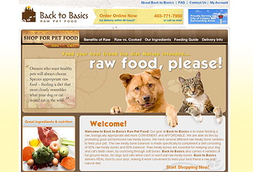 Calgary raw pet food