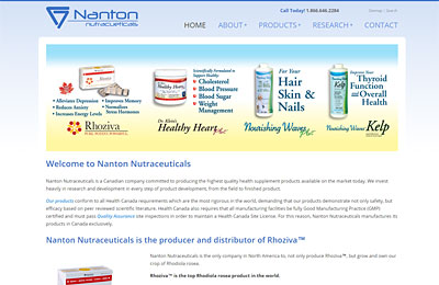 nanton-nutra-website-design
