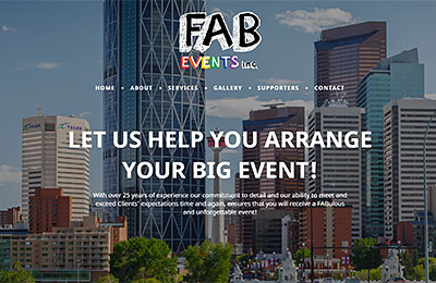 FAB-events-Calgary-website-design