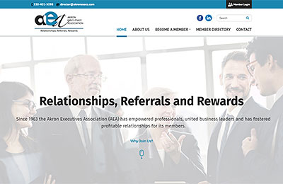 akron-execs-association-website-design