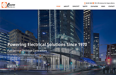 Custom-Electric-Calgary-Website-Design