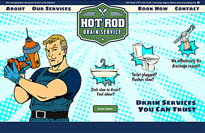 Hot-Rod-Drain-Service-Calgary-Web-Design