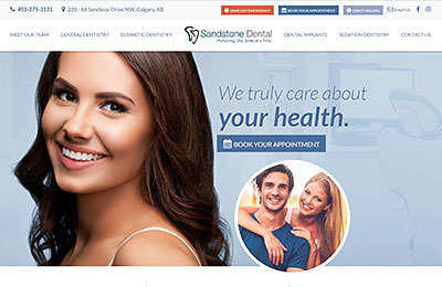 Sandstone-Dental-Calgary-Web-Design
