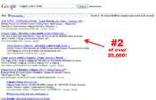 Sonny's Crane is at position number two for its most important key phrases in Google: Another dramatic search engine optimization (SEO) success story for Calgary web design company, Webcandy.ca.